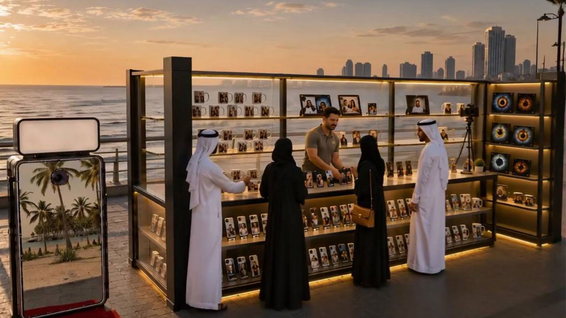 Stand-Alone Kiosk - Night Promenade Stand-Alone Kiosk - Night Promenade